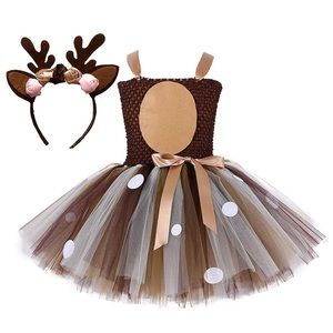 Deer or Reindeer tutu costume/dress